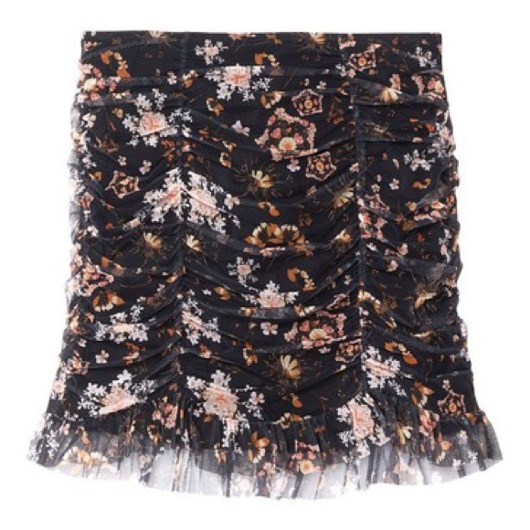 NWT - VS - VICTORIA'S SECRET - Black Ruched Mini Skirt - Picture 3 of 7